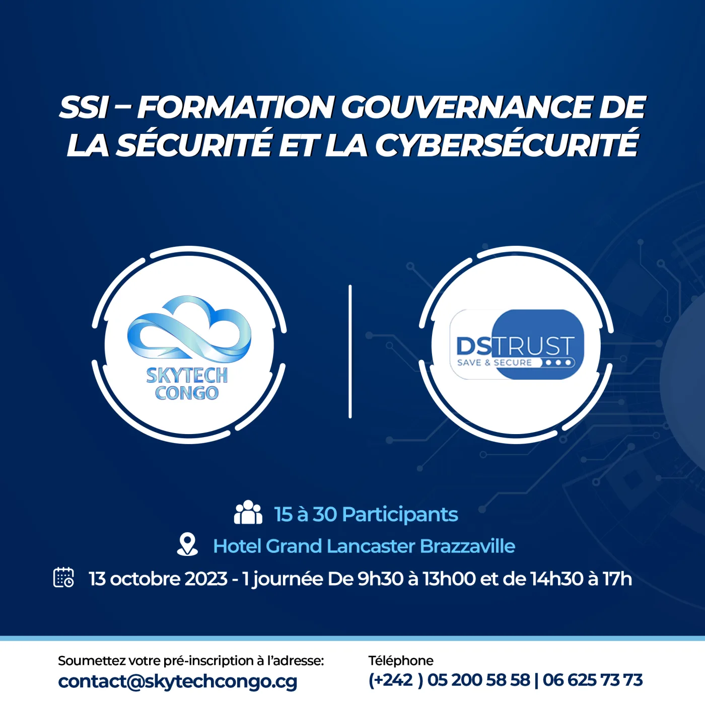 Formation gouvernance de la sécurité et cybersécurité — vue 2